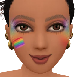Flawless Rainbow Face Paint