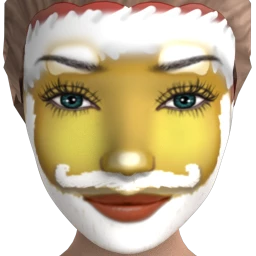 Santa Emoji Facepaint