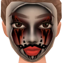 Flawless Red Bolt Facepaint