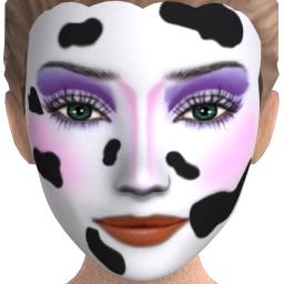 Flawless Cow Print Facepaint