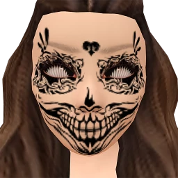 Flawless Dia De Los Muertos Facepaint Black