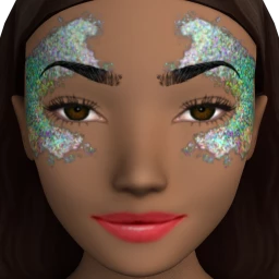 Flawless Glittering Array Facepaint
