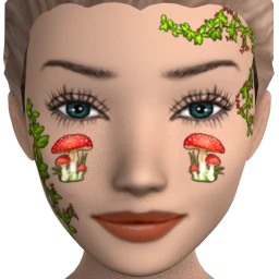 Flawless Mushroom Harvest Facepaint