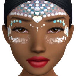 Flawless Diamond Lotus Facepaint