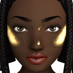 Flawless Midas Glow Facepaint