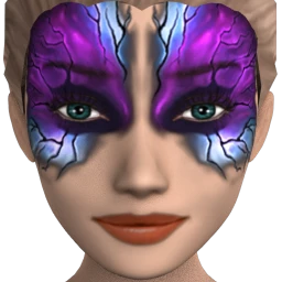 Flawless Black Lightning Facepaint