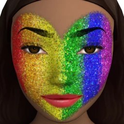 Flawless Pride Glittering Facepaint