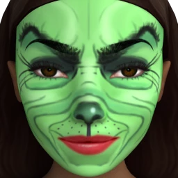 Flawless Christmas Snatcher Facepaint