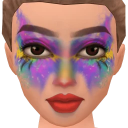 Flawless Starburst Butterfly Facepaint