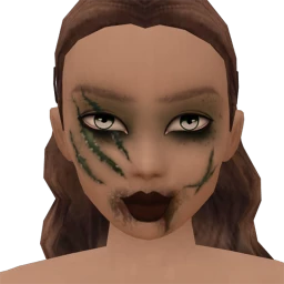 Flawless Infected Zombie Slash Facepaint