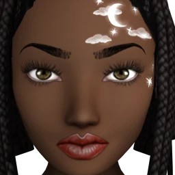 Cosmos Drifting Clouds Facepaint