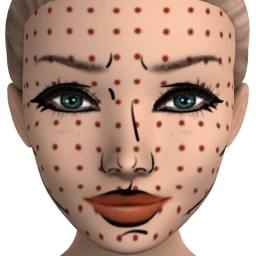 Cosmos Roy Lichtenstein Facepaint