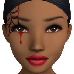 Black Widow Web Facepaint