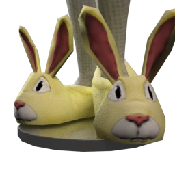 Fluffy Bunny Slippers - Buttercup
