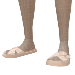 Chiara White Buckle Strap Sandals