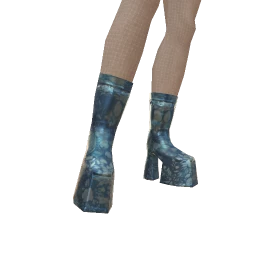 Ikon Elite Dark Blue Satin Boots