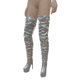 Ikon Elite Thigh High Ruched Glitter Boots