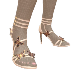 Cloud Nine Golden Butterflies Heels