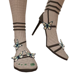 Cloud Nine Green Butterfly Heels