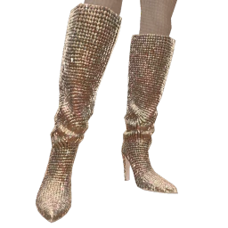 Cloud Nine Silver Diamond Boots