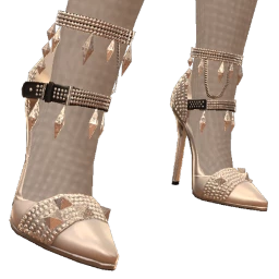 Cloud Nine Silver Crystal Stilettos