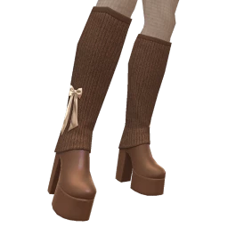 Cloud Nine Brown Sock Platforms With Bow