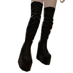 Cloud Nine Black Chunky Boots