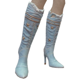 Cloud Nine Blue Denim Cowgirl Boots