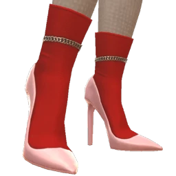 Cloud Nine Red Sock Stilettos