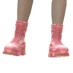 Cloud Nine Pink Silky Boots