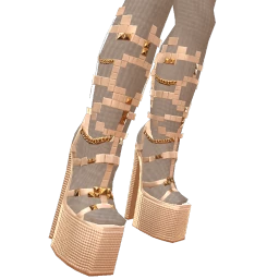 Cloud Nine Cream Plastic Pixel Shoes