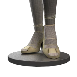 Cloud Nine Golden Metallic Wrap Heels