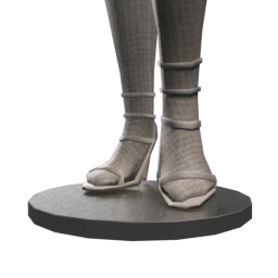 Pure White Strappy Sandals