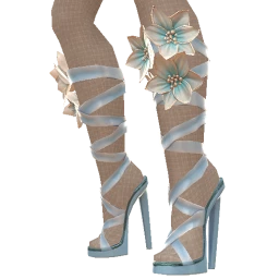 Cloud Nine Blue Ribbon Heels