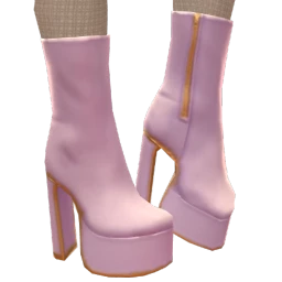 Cloud Nine Purple Simple Platform Boots