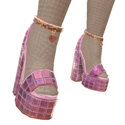 Cloud Nine Pixel Prism Heels With Pixel Heart