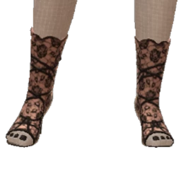 Cloud Nine Black Obscura Lace Heels 