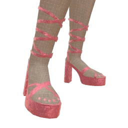 Cloud Nine Deep Pink Gladiator Heels