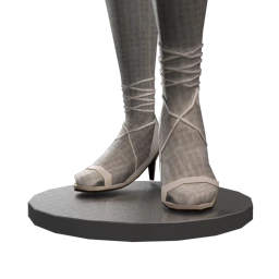 Cloud Nine Minimal Lace Heels - Pure White