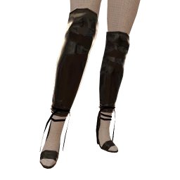 Cloud Nine Black Tie Glam Heels