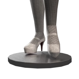 Cloud Nine Silver Glitter Heels