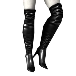 Foal Stallion Knee High Boots (Black)