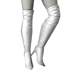 Foal Stallion Knee High Boots (White)