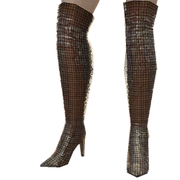 Cloud Nine Silver Shiny Boots