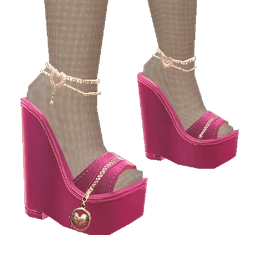 Cloud Nine Retro Pop Hot Pink Platforms