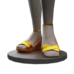 Foal Wedge Heels - Gold