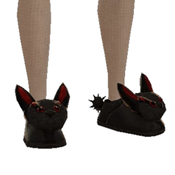 Cosmos Dark Bunny Slippers 