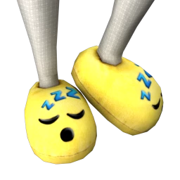 Cosmos Sleepy Emoji Slippers