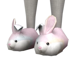 Cosmos Fluffy Bunny Slippers