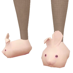 Cloud Nine Bloom White Bunny Slippers